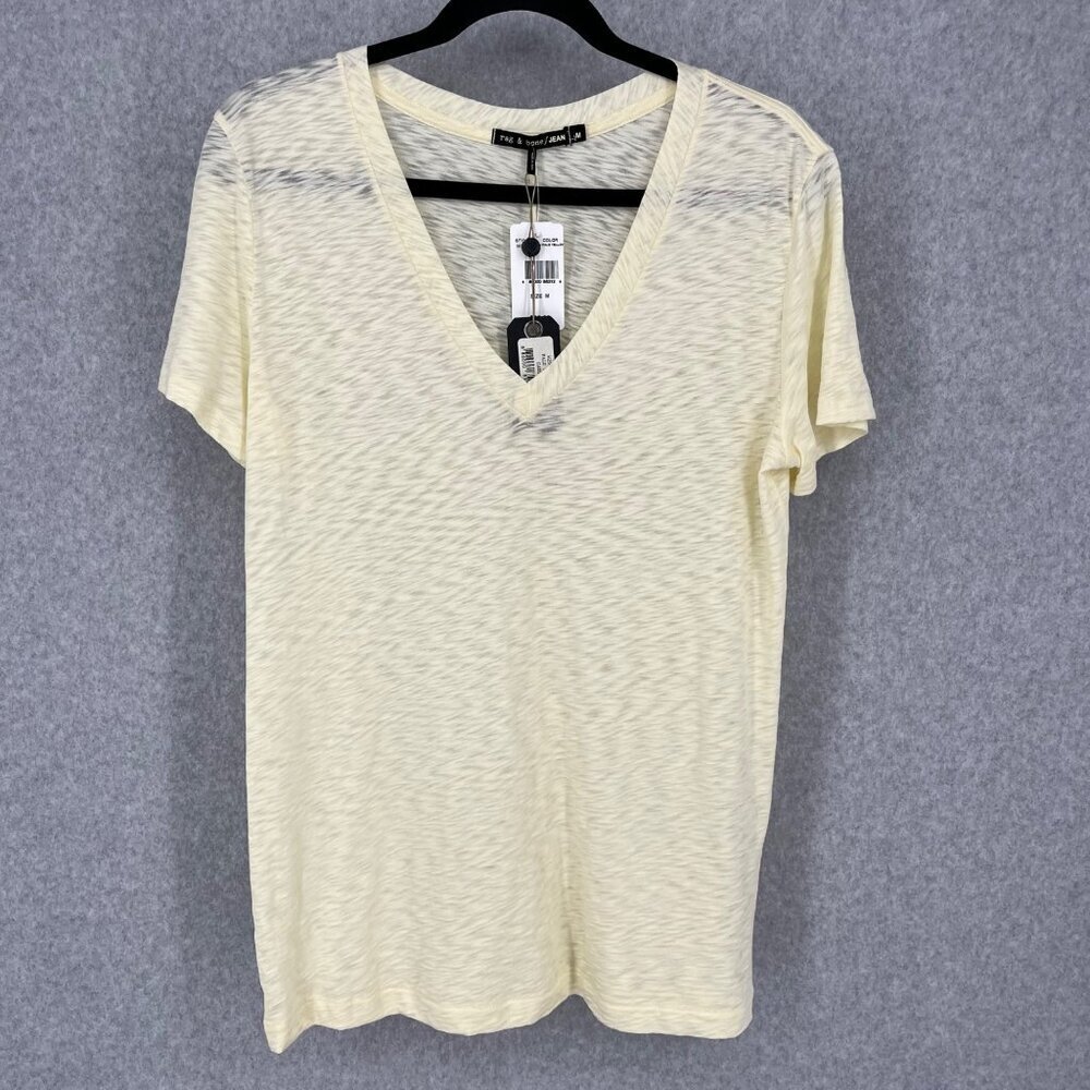 rag & bone Cream Short Sleeve Tee